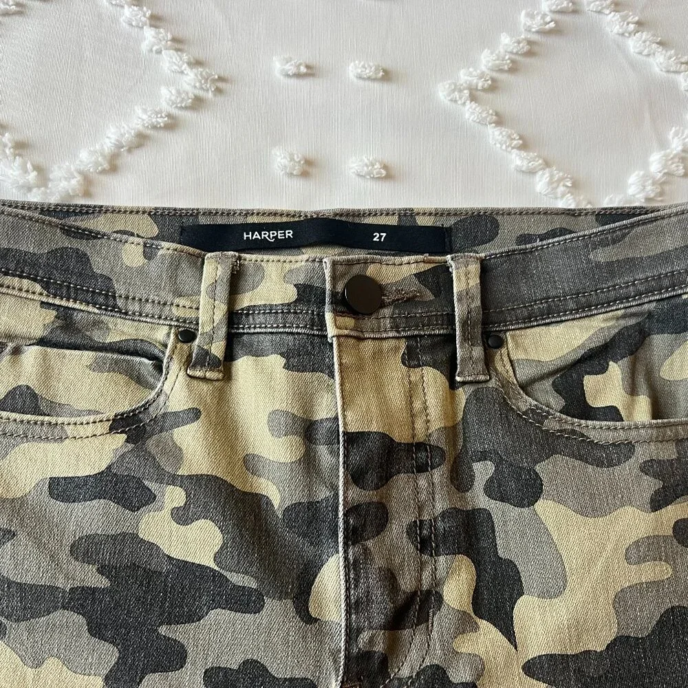 Harper Camouflage Stretch Skinny Denim Jeans SIZE 27 - Picture 5 of 10